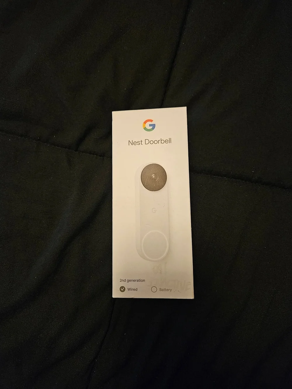 google Nest Doorbell in White with Silver Accent